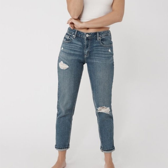 Garage Girlfriend Jeans - Washington Blue Size 3 - Picture 1 of 10